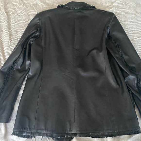 Vintage Leather Jacket black size Medium - Picture 2 of 3